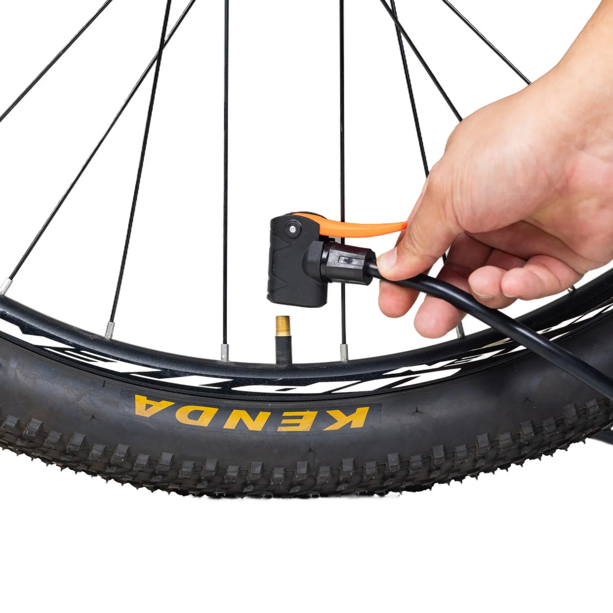 Upten Bicycle Floor Air Pump with Gauge 160 Psi Stand Foot Bike Pumps