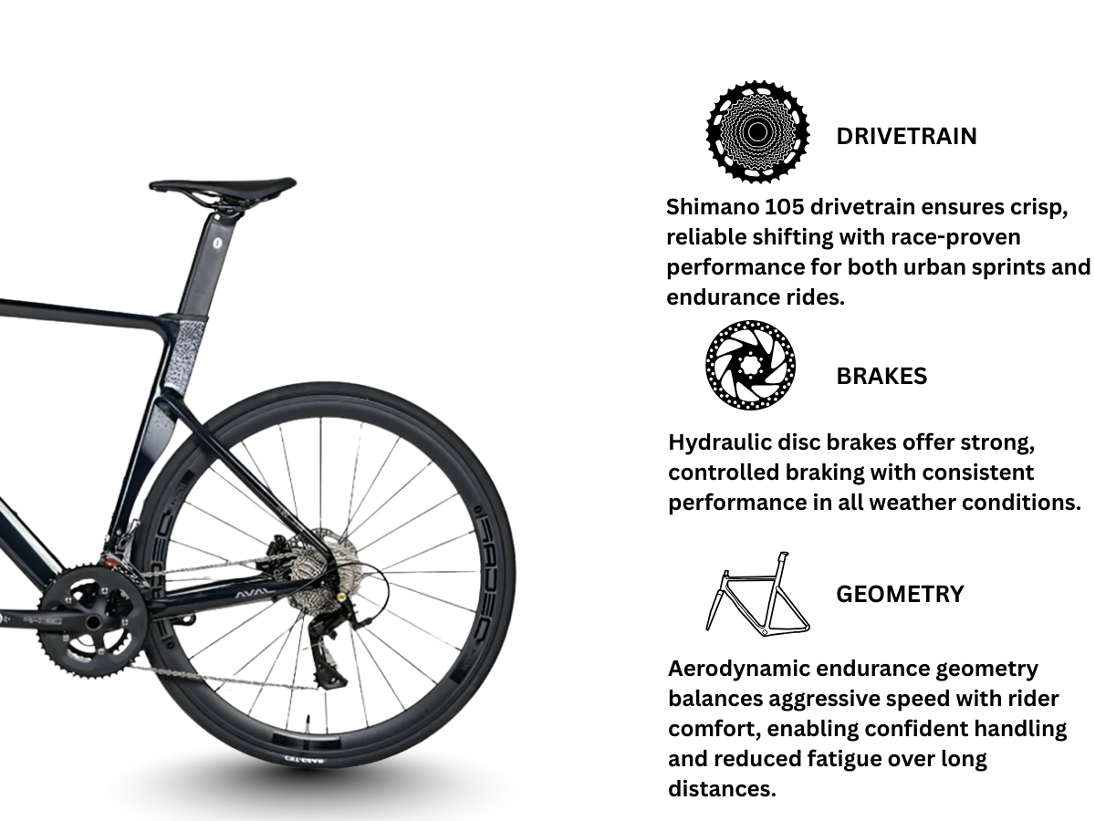 JAVA Siluro 6 Top 105 12 Speed Road Bike