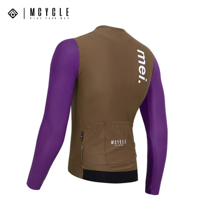 Mcycle Man Contrast Color Long Sleeve Cycling Jersey MY249