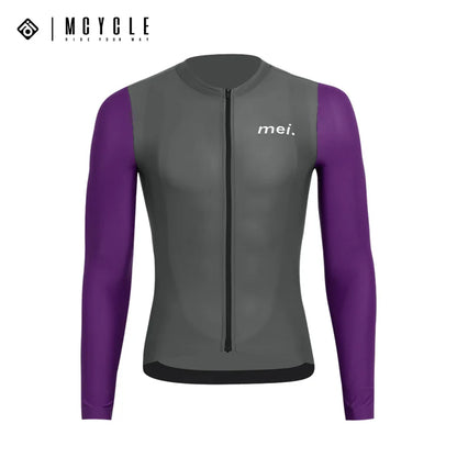 Mcycle Man Contrast Color Long Sleeve Cycling Jersey MY249
