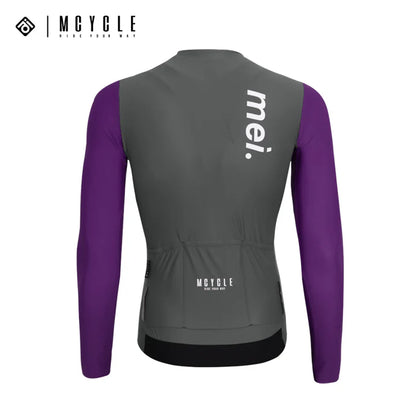 Mcycle Man Contrast Color Long Sleeve Cycling Jersey MY249
