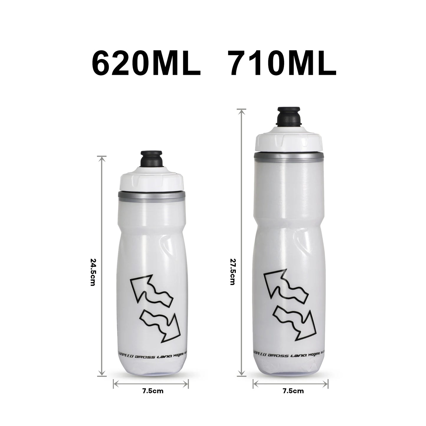 Upten Cycling Sports Double Layer Water Bottle Keep Cooling
