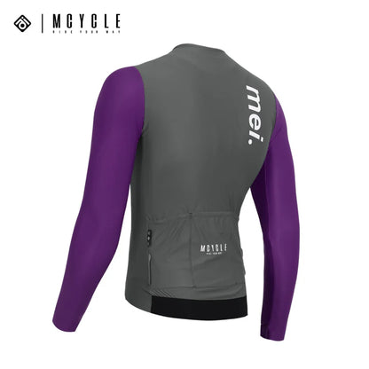 Mcycle Man Contrast Color Long Sleeve Cycling Jersey MY249