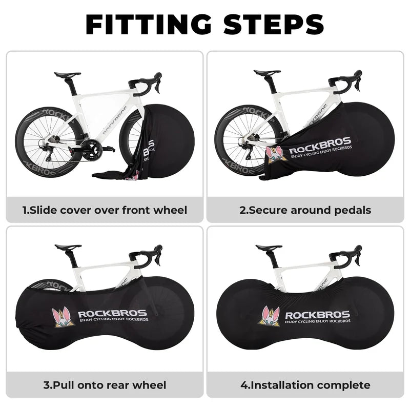 ROCKBROS Bike Cover Outdoor Indoor High-Elastic Protective Bicycle Wheel Cover