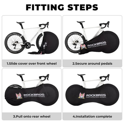 ROCKBROS Bike Cover Outdoor Indoor High-Elastic Protective Bicycle Wheel Cover