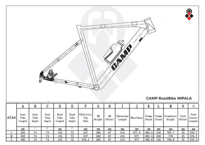 CAMP Road Bike Impala 700c Shimano 105 2×11 speed – Gray/Orange 50